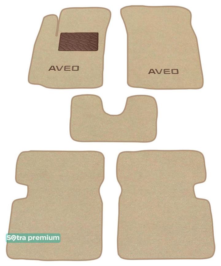 Sotra 06689-CH-BEIGE Interior mats Sotra two-layer beige for Chevrolet Aveo (2003-2011), set 06689CHBEIGE: Buy near me in Poland at 2407.PL - Good price!