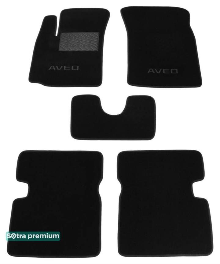 Sotra 06689-CH-BLACK Interior mats Sotra two-layer black for Chevrolet Aveo (2003-2011), set 06689CHBLACK: Buy near me in Poland at 2407.PL - Good price!