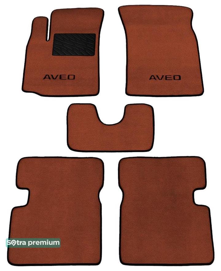 Sotra 06689-CH-TERRA Interior mats Sotra two-layer terracotta for Chevrolet Aveo (2003-2011), set 06689CHTERRA: Buy near me in Poland at 2407.PL - Good price!