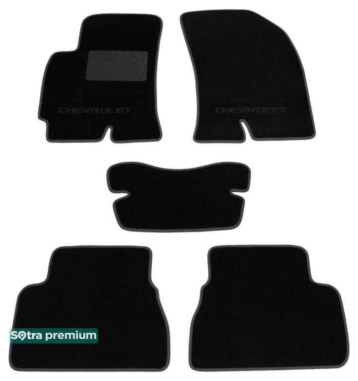 Sotra 06691-CH-BLACK Килимки салону Sotra двошарові чорні для Chevrolet Epica (2006-2015), комплект 06691CHBLACK: Купити у Польщі - Добра ціна на 2407.PL!
