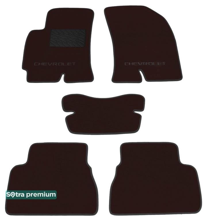 Sotra 06691-CH-CHOCO Interior mats Sotra two-layer brown for Chevrolet Epica (2006-2015), set 06691CHCHOCO: Buy near me in Poland at 2407.PL - Good price!