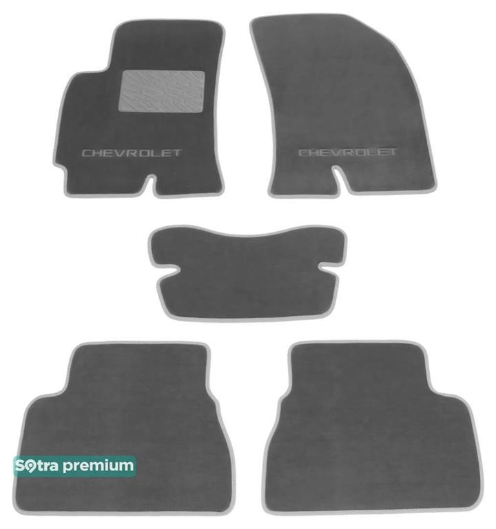 Sotra 06691-CH-GREY Коврики салона Sotra двухслойные серые для Chevrolet Epica (2006-2015), комплект 06691CHGREY: Купить в Польше - Отличная цена на 2407.PL!