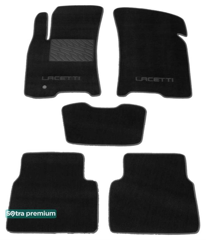 Sotra 06692-CH-BLACK Interior mats Sotra two-layer black for Chevrolet Lacetti / nubira (2004-2011), set 06692CHBLACK: Buy near me in Poland at 2407.PL - Good price!