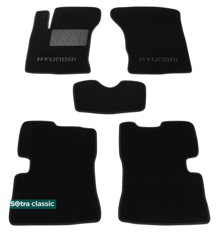 Sotra 06693-GD-BLACK Interior mats Sotra two-layer black for Hyundai Getz (2002-2005), set 06693GDBLACK: Buy near me in Poland at 2407.PL - Good price!