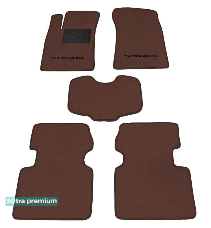 Sotra 06697-CH-CHOCO Interior mats Sotra two-layer brown for Hyundai Sonata (2004-2009), set 06697CHCHOCO: Buy near me in Poland at 2407.PL - Good price!