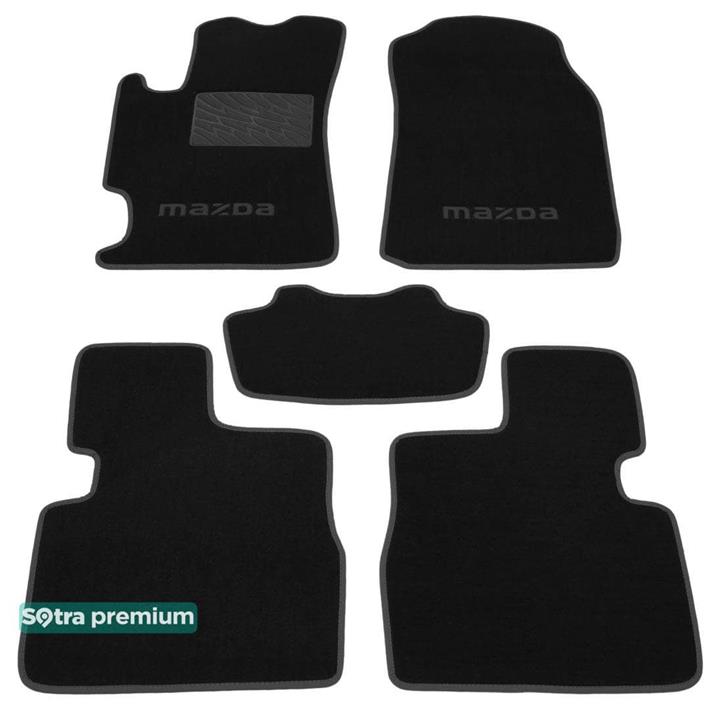 Sotra 06705-CH-BLACK Interior mats Sotra two-layer black for Mazda 6 (2002-2007), set 06705CHBLACK: Buy near me at 2407.PL in Poland at an Affordable price!