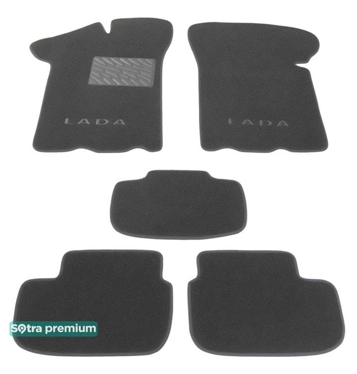 Sotra 06710-CH-GREY Interior mats Sotra two-layer gray for VAZ (Lada) 2108 / 21099 (1990-2012), set 06710CHGREY: Buy near me at 2407.PL in Poland at an Affordable price!
