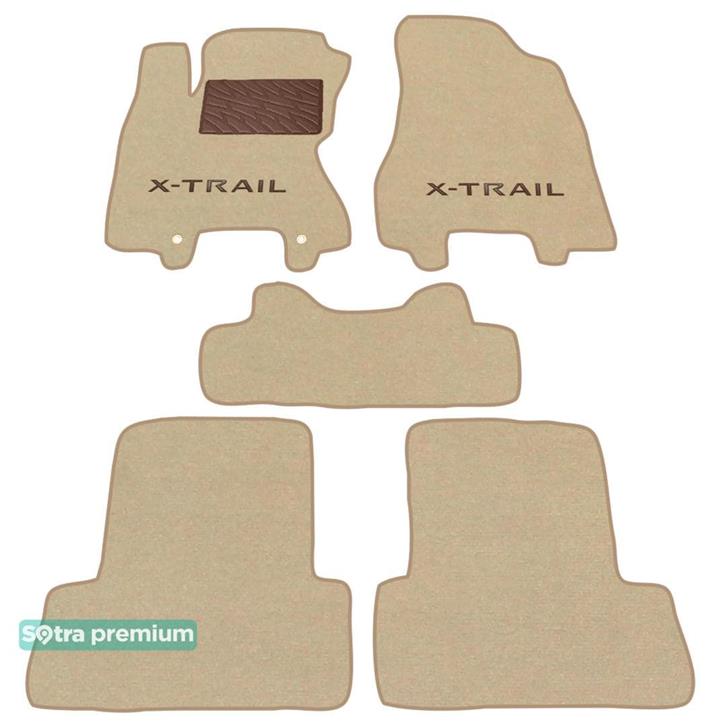 Sotra 06722-CH-BEIGE Interior mats Sotra two-layer beige for Nissan X-trail (2007-2013), set 06722CHBEIGE: Buy near me in Poland at 2407.PL - Good price!