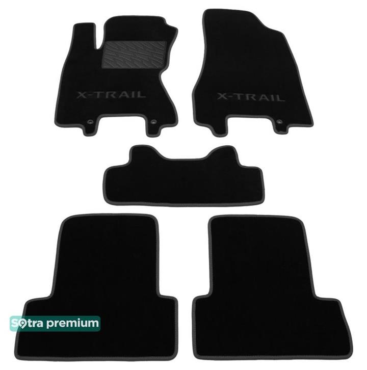 Sotra 06722-CH-BLACK Interior mats Sotra two-layer black for Nissan X-trail (2007-2013), set 06722CHBLACK: Buy near me in Poland at 2407.PL - Good price!