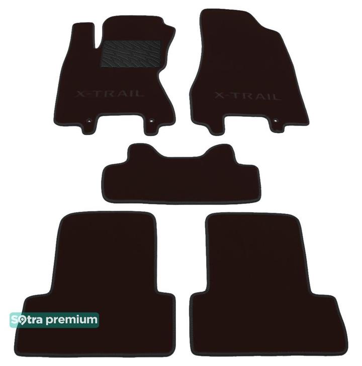 Sotra 06722-CH-CHOCO Interior mats Sotra two-layer brown for Nissan X-trail (2007-2013), set 06722CHCHOCO: Buy near me in Poland at 2407.PL - Good price!