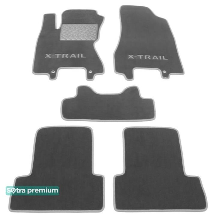 Sotra 06722-CH-GREY Interior mats Sotra two-layer gray for Nissan X-trail (2007-2013), set 06722CHGREY: Buy near me in Poland at 2407.PL - Good price!