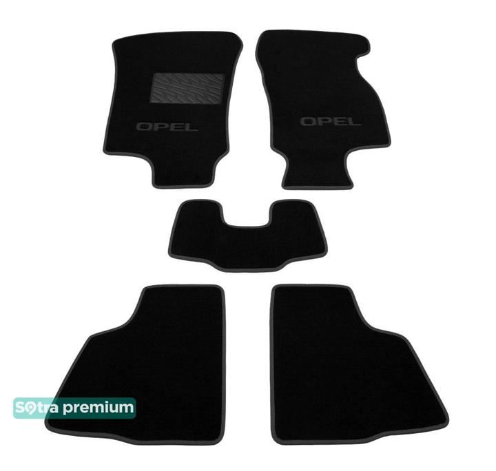 Sotra 06729-CH-BLACK Interior mats Sotra two-layer black for Opel Astra g (1998-2009), set 06729CHBLACK: Buy near me at 2407.PL in Poland at an Affordable price!