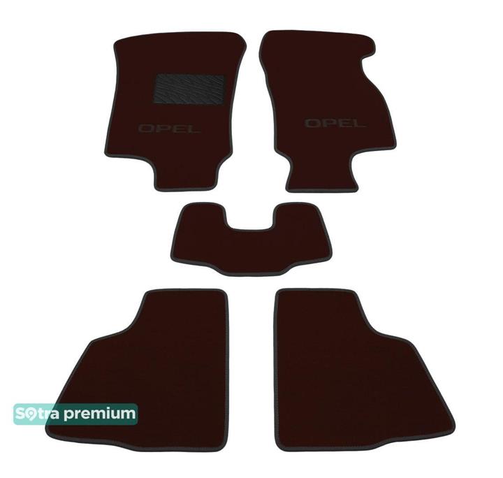Sotra 06729-CH-CHOCO Interior mats Sotra two-layer brown for Opel Astra g (1998-2009), set 06729CHCHOCO: Buy near me in Poland at 2407.PL - Good price!