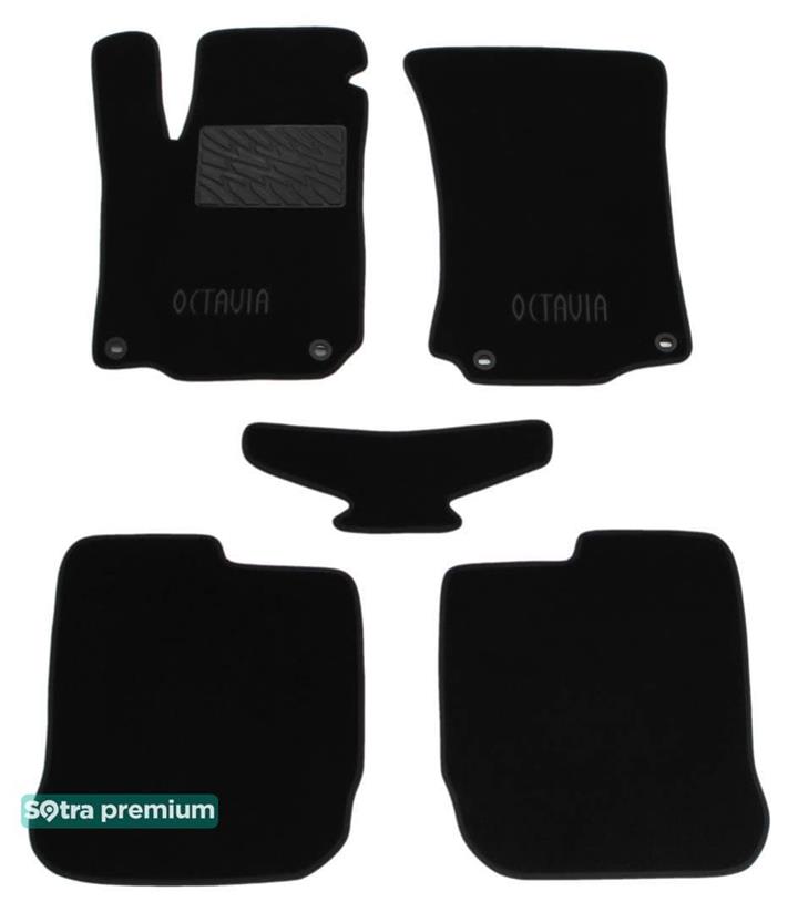 Sotra 06730-CH-BLACK Interior mats Sotra two-layer black for Skoda Octavia tour (1997-2010), set 06730CHBLACK: Buy near me in Poland at 2407.PL - Good price!