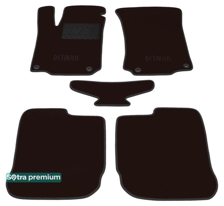 Sotra 06730-CH-CHOCO Interior mats Sotra two-layer brown for Skoda Octavia tour (1997-2010), set 06730CHCHOCO: Buy near me in Poland at 2407.PL - Good price!