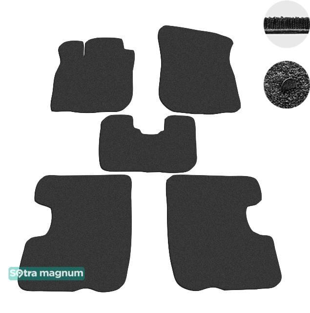 Sotra 06732-MG15-BLACK Interior mats Sotra two-layer black for Renault Logan mcv (2007-2012), set 06732MG15BLACK: Buy near me at 2407.PL in Poland at an Affordable price!