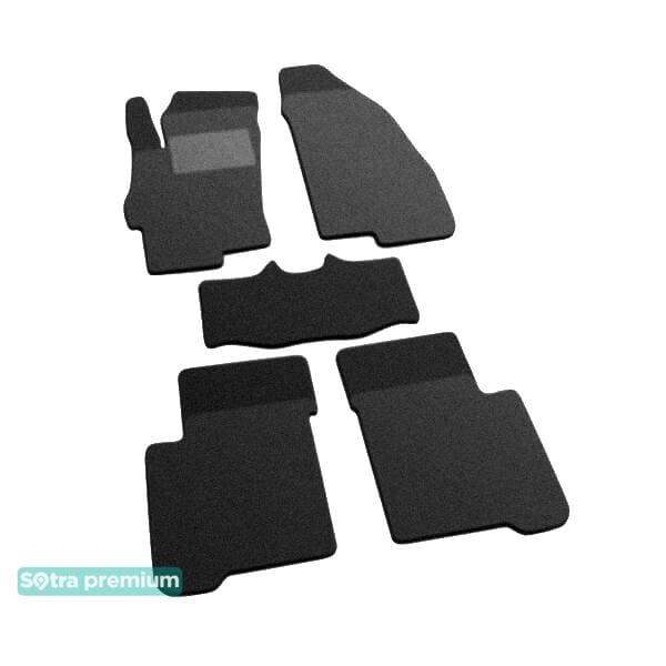 Sotra 06735-CH-BLACK Interior mats Sotra two-layer black for Fiat Linea (2007-2015), set 06735CHBLACK: Buy near me in Poland at 2407.PL - Good price!
