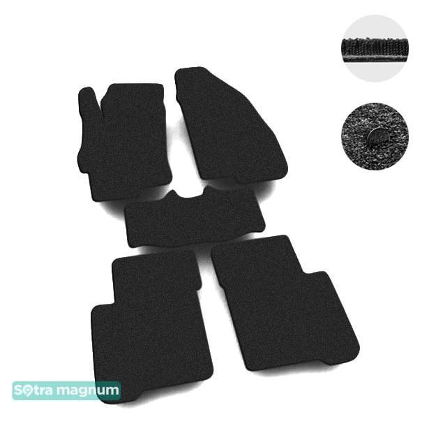 Sotra 06735-MG15-BLACK Interior mats Sotra two-layer black for Fiat Linea (2007-2015), set 06735MG15BLACK: Buy near me in Poland at 2407.PL - Good price!