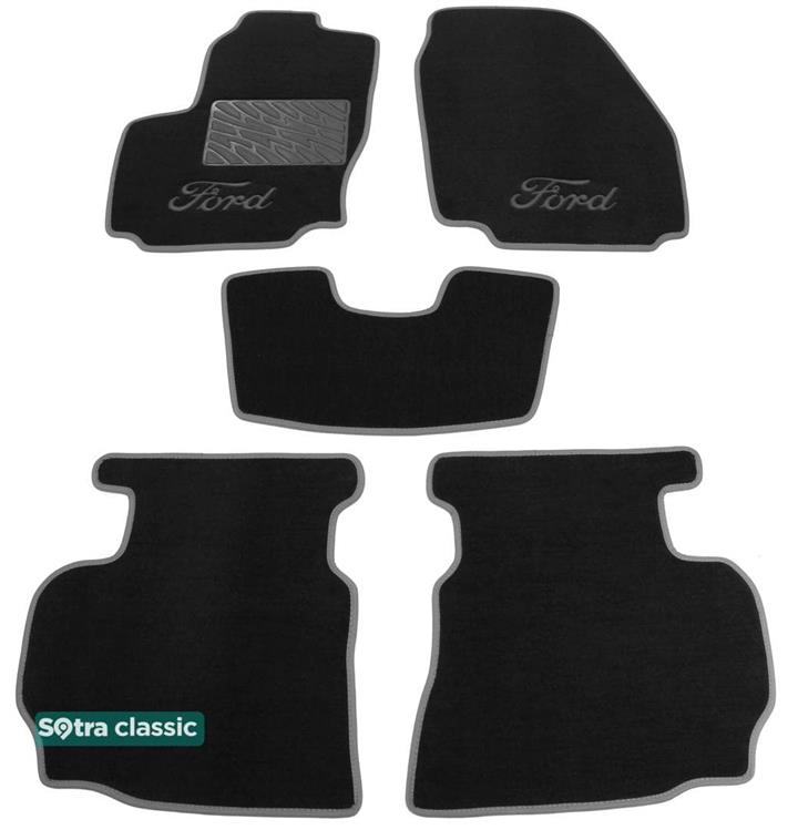 Sotra 06758-GD-BLACK Коврики салона Sotra двухслойные черные для Ford Mondeo (2007-2011), комплект 06758GDBLACK: Отличная цена - Купить в Польше на 2407.PL!