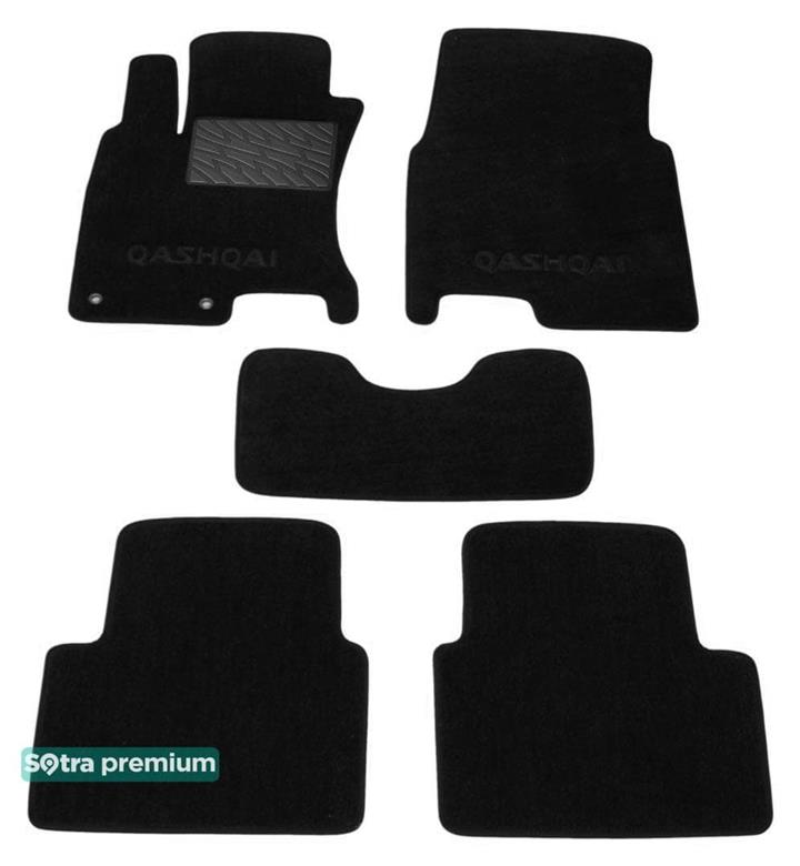 Sotra 06761-CH-BLACK Interior mats Sotra two-layer black for Nissan Qashqai (2007-2013), set 06761CHBLACK: Buy near me in Poland at 2407.PL - Good price!