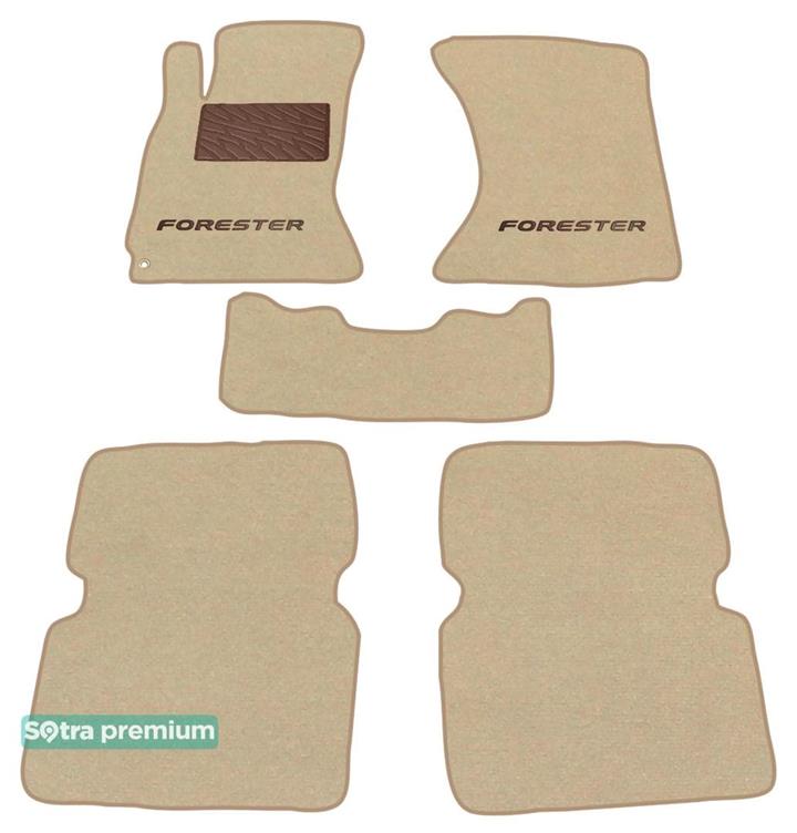 Sotra 06764-CH-BEIGE Interior mats Sotra two-layer beige for Subaru Forester (2003-2007), set 06764CHBEIGE: Buy near me in Poland at 2407.PL - Good price!