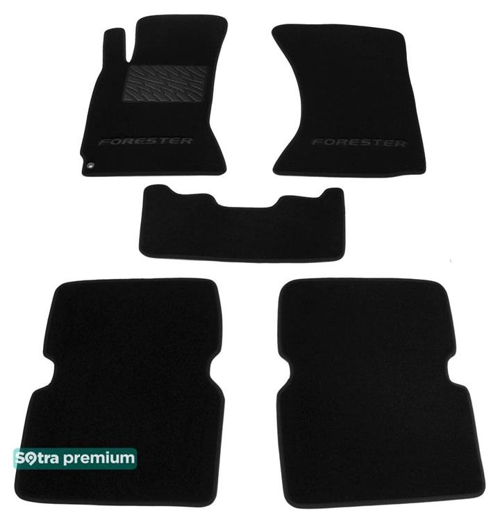 Sotra 06764-CH-BLACK Interior mats Sotra two-layer black for Subaru Forester (2003-2007), set 06764CHBLACK: Buy near me in Poland at 2407.PL - Good price!