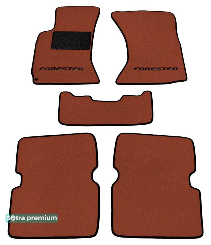 Sotra 06764-CH-TERRA Interior mats Sotra two-layer terracotta for Subaru Forester (2003-2007), set 06764CHTERRA: Buy near me in Poland at 2407.PL - Good price!