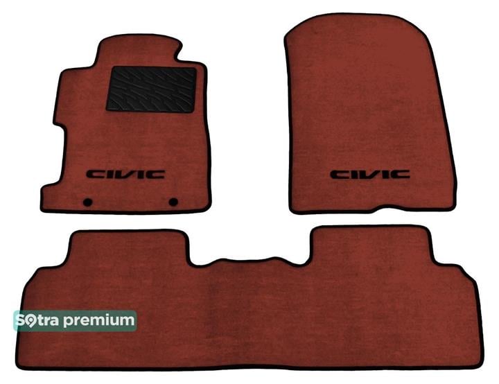 Sotra 06771-CH-TERRA Interior mats Sotra two-layer terracotta for Honda Civic jp (2005-2011), set 06771CHTERRA: Buy near me in Poland at 2407.PL - Good price!