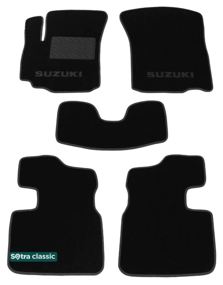 Sotra 06782-GD-BLACK Interior mats Sotra two-layer black for Suzuki Sx4 (2006-2014), set 06782GDBLACK: Buy near me in Poland at 2407.PL - Good price!