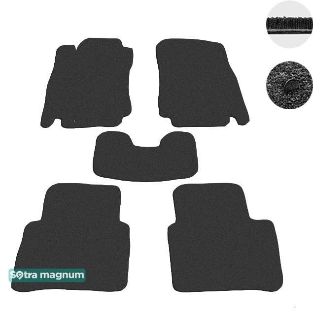 Sotra 06784-MG15-BLACK Interior mats Sotra two-layer black for Nissan Tiida (2005-2011), set 06784MG15BLACK: Buy near me in Poland at 2407.PL - Good price!