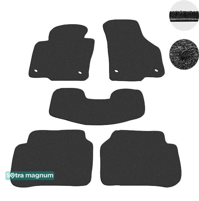 Sotra 06807-MG15-BLACK Interior mats Sotra two-layer black for Volkswagen Passat avant (2005-2009), set 06807MG15BLACK: Buy near me in Poland at 2407.PL - Good price!