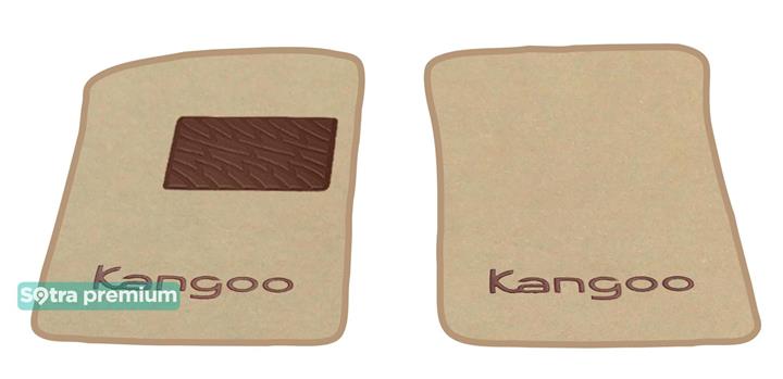 Sotra 06814-CH-BEIGE Interior mats Sotra two-layer beige for Renault Kangoo (1997-2007), set 06814CHBEIGE: Buy near me in Poland at 2407.PL - Good price!