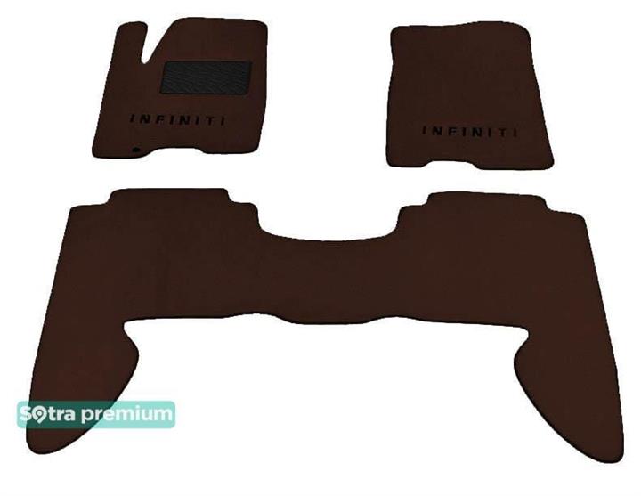 Sotra 06815-CH-CHOCO Interior mats Sotra two-layer brown for Infiniti Qx56 (2004-2010), set 06815CHCHOCO: Buy near me in Poland at 2407.PL - Good price!