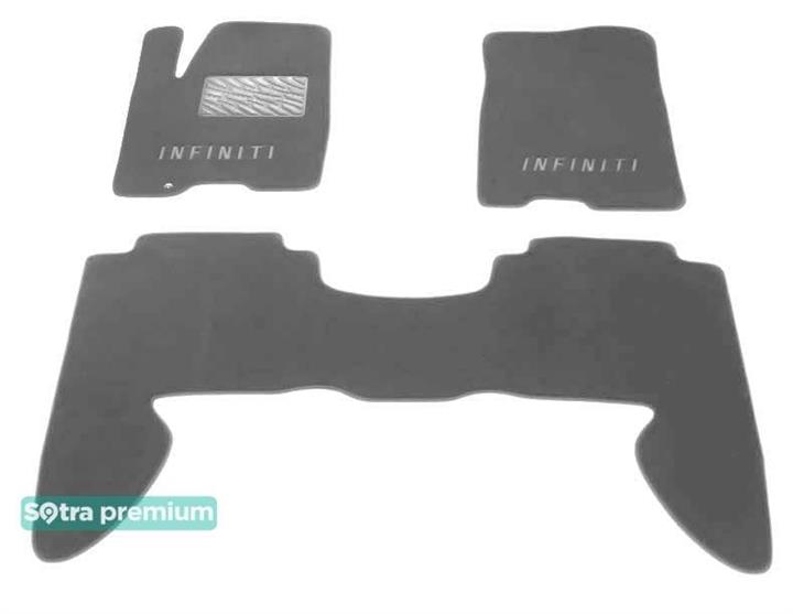 Sotra 06815-CH-GREY Interior mats Sotra two-layer gray for Infiniti Qx56 (2004-2010), set 06815CHGREY: Buy near me in Poland at 2407.PL - Good price!