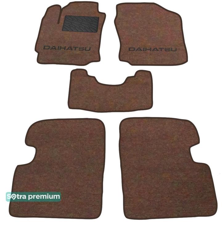 Sotra 06825-CH-CHOCO Interior mats Sotra two-layer brown for Daihatsu Sirion / boon (2004-2010), set 06825CHCHOCO: Buy near me in Poland at 2407.PL - Good price!
