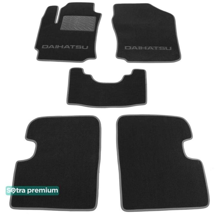 Sotra 06825-CH-GREY Interior mats Sotra two-layer gray for Daihatsu Sirion / boon (2004-2010), set 06825CHGREY: Buy near me in Poland at 2407.PL - Good price!