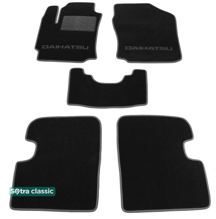 Sotra 06825-GD-GREY Interior mats Sotra two-layer gray for Daihatsu Sirion / boon (2004-2010), set 06825GDGREY: Buy near me in Poland at 2407.PL - Good price!