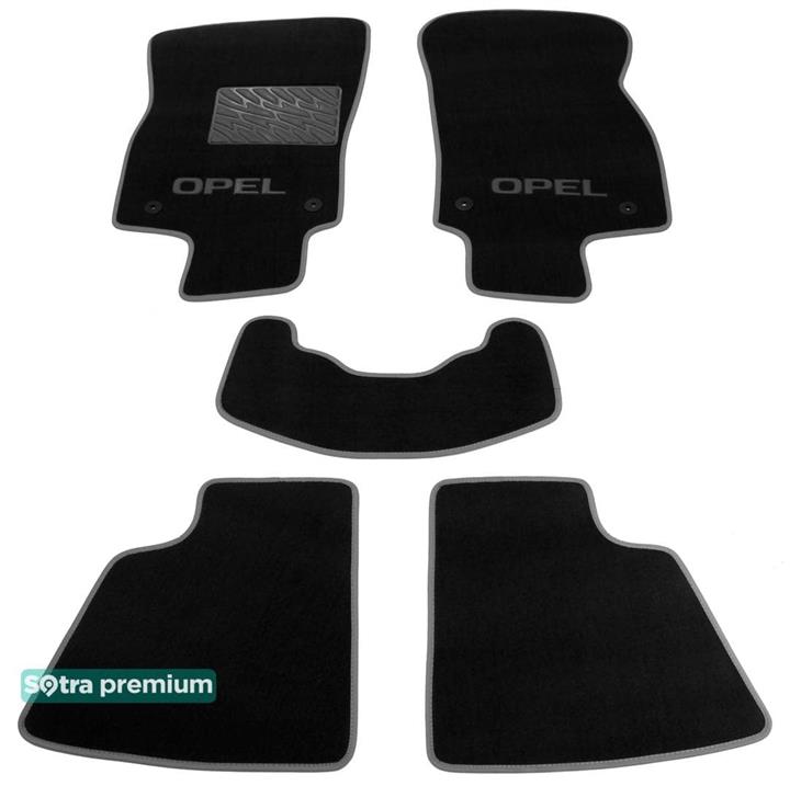 Sotra 06827-CH-BLACK Interior mats Sotra two-layer black for Opel Astra h (2004-2010), set 06827CHBLACK: Buy near me in Poland at 2407.PL - Good price!
