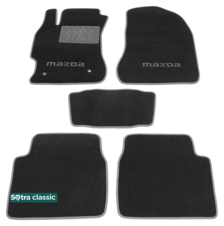 Sotra 06831-GD-GREY Interior mats Sotra two-layer gray for Mazda 6 (2008-2012), set 06831GDGREY: Buy near me in Poland at 2407.PL - Good price!