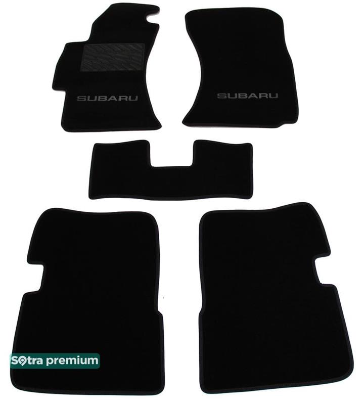 Sotra 06833-CH-BLACK Interior mats Sotra two-layer black for Subaru Impreza (2007-2011), set 06833CHBLACK: Buy near me in Poland at 2407.PL - Good price!