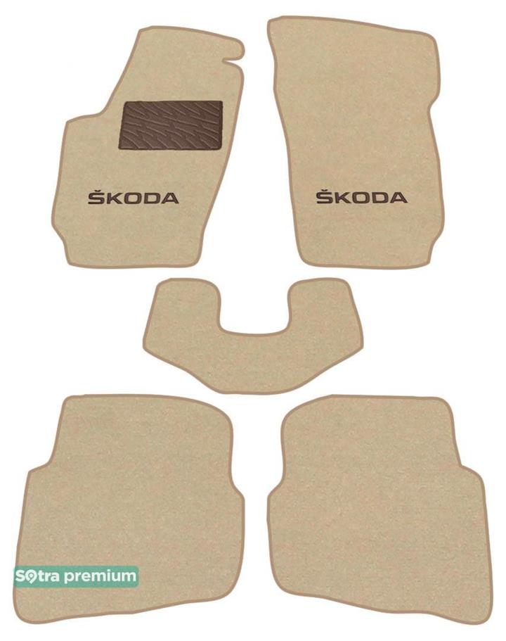 Sotra 06835-CH-BEIGE Interior mats Sotra two-layer beige for Skoda Fabia (1999-2007), set 06835CHBEIGE: Buy near me in Poland at 2407.PL - Good price!