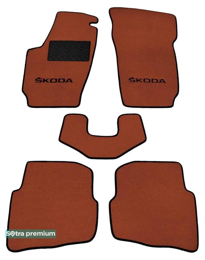 Sotra 06835-CH-TERRA Interior mats Sotra two-layer terracotta for Skoda Fabia (1999-2007), set 06835CHTERRA: Buy near me in Poland at 2407.PL - Good price!
