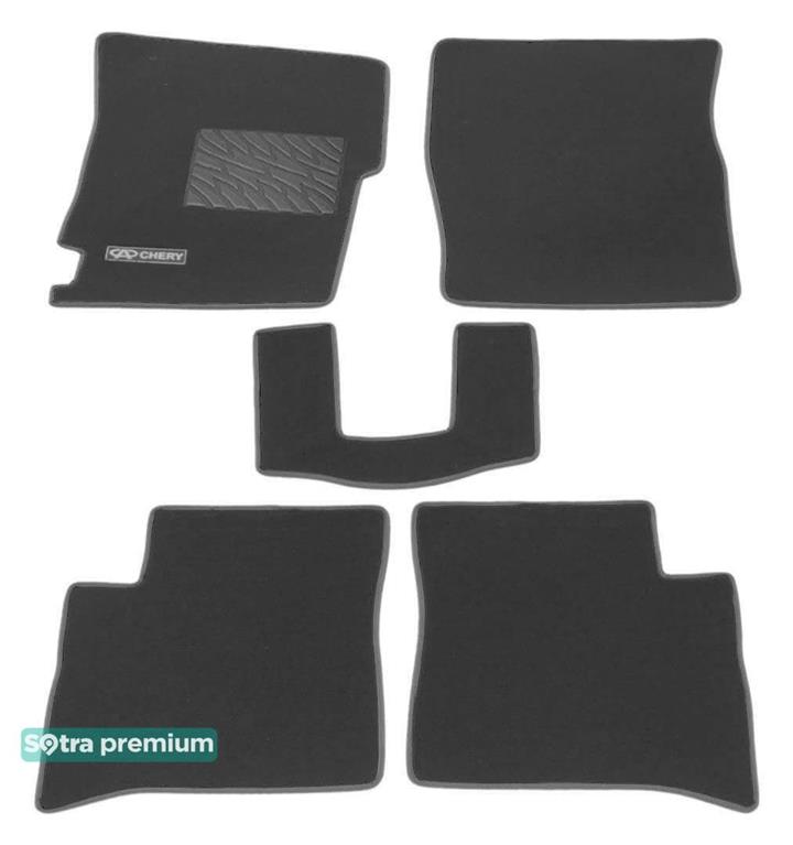 Sotra 06842-CH-GREY Interior mats Sotra two-layer gray for Chery Jaggi / qq6 (2006-2013), set 06842CHGREY: Buy near me in Poland at 2407.PL - Good price!