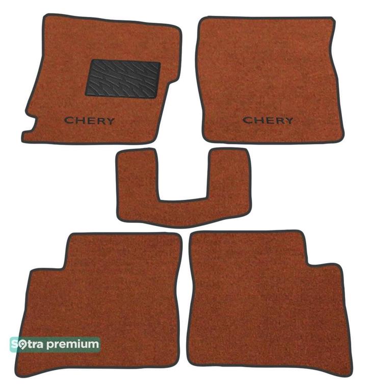 Sotra 06842-CH-TERRA Interior mats Sotra two-layer terracotta for Chery Jaggi / qq6 (2006-2013), set 06842CHTERRA: Buy near me in Poland at 2407.PL - Good price!