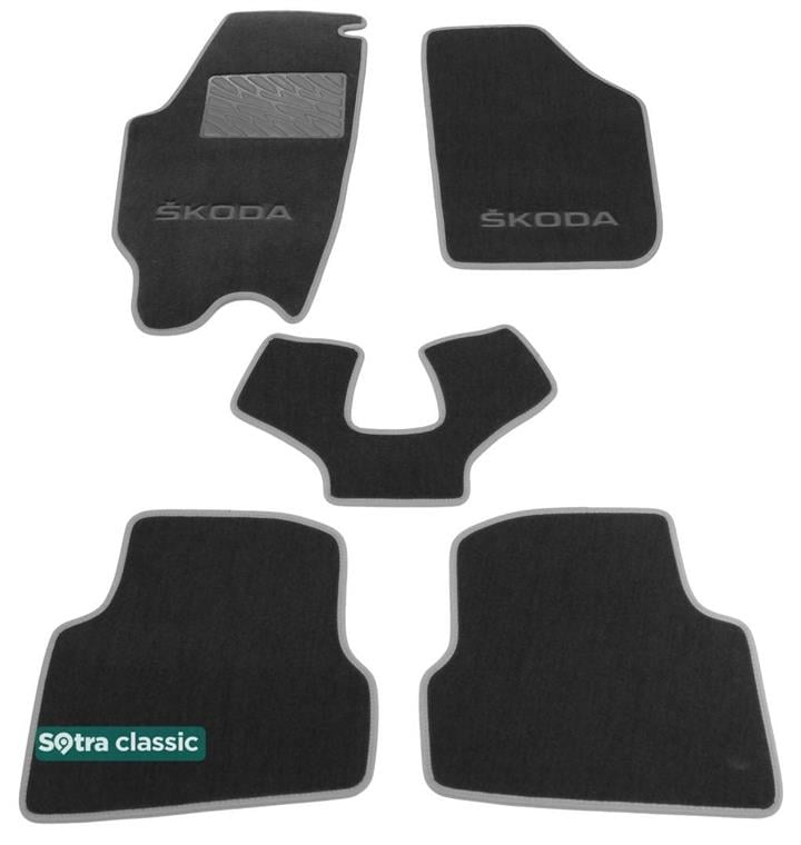 Sotra 06861-GD-GREY Interior mats Sotra two-layer gray for Skoda Fabia (2007-2014), set 06861GDGREY: Buy near me in Poland at 2407.PL - Good price!