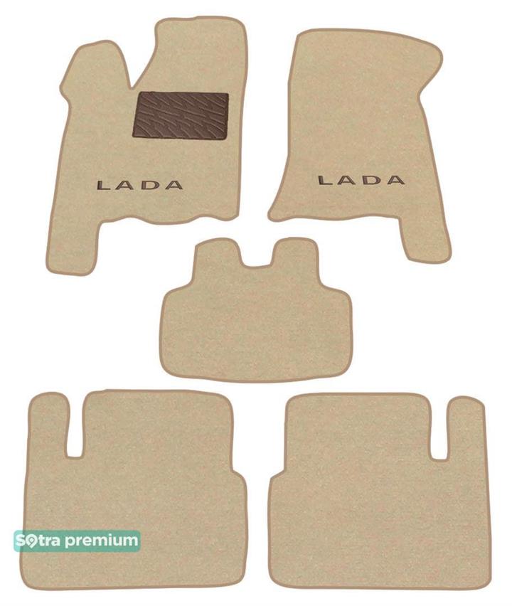 Sotra 06865-CH-BEIGE Interior mats Sotra two-layer beige for VAZ (Lada) 2110 / 2111 / 2112 (1996-2011), set 06865CHBEIGE: Buy near me in Poland at 2407.PL - Good price!