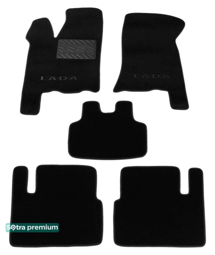 Sotra 06865-CH-BLACK Interior mats Sotra two-layer black for VAZ (Lada) 2110 / 2111 / 2112 (1996-2011), set 06865CHBLACK: Buy near me at 2407.PL in Poland at an Affordable price!