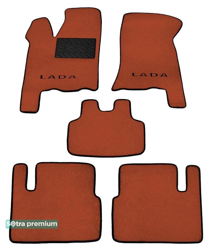 Sotra 06865-CH-TERRA Interior mats Sotra two-layer terracotta for VAZ (Lada) 2110 / 2111 / 2112 (1996-2011), set 06865CHTERRA: Buy near me in Poland at 2407.PL - Good price!