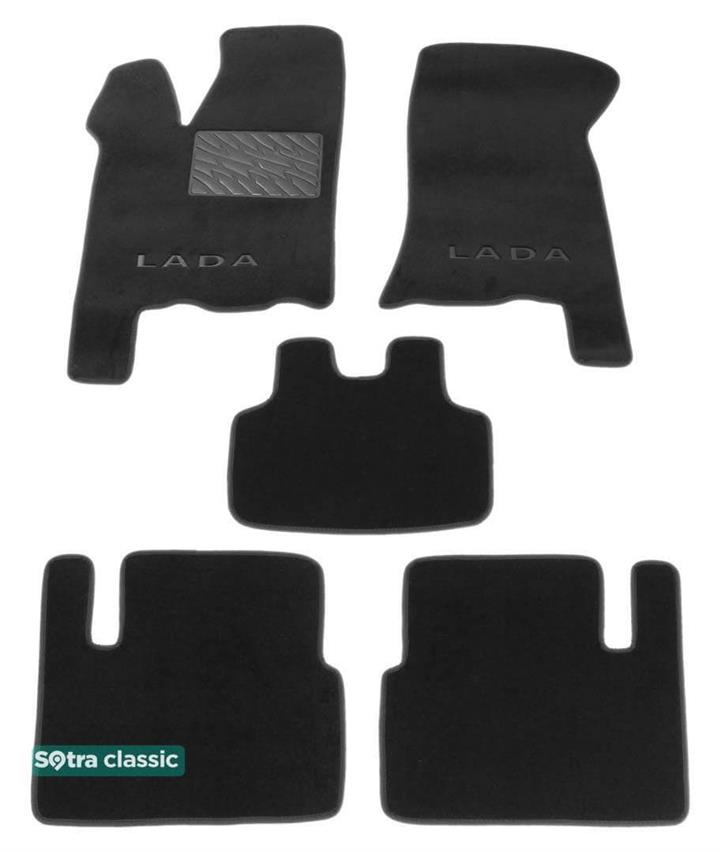 Sotra 06865-GD-GREY Interior mats Sotra two-layer gray for VAZ (Lada) 2110 / 2111 / 2112 (1996-2011), set 06865GDGREY: Buy near me in Poland at 2407.PL - Good price!