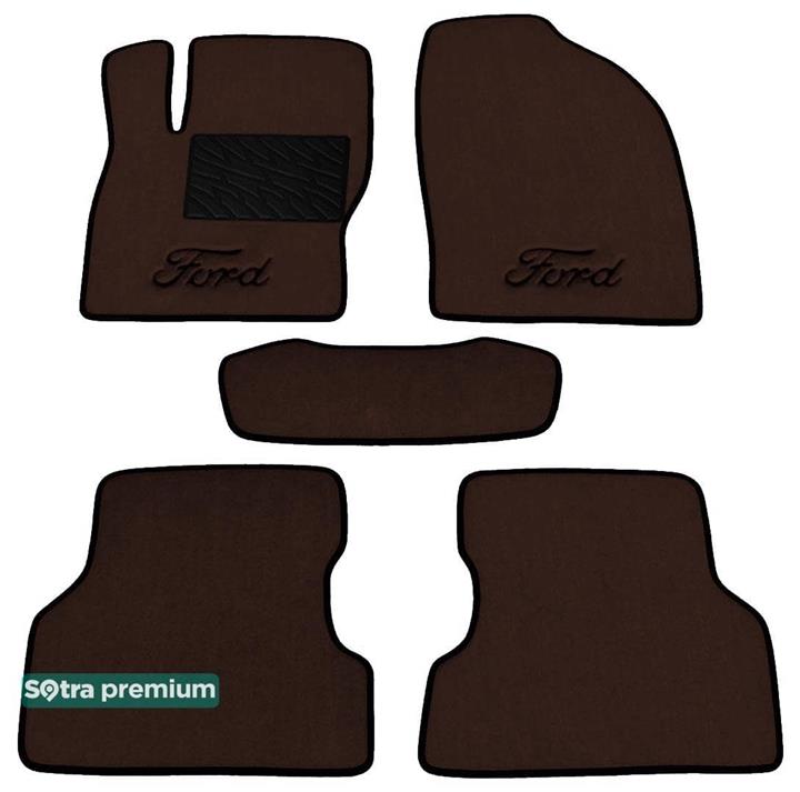 Sotra 06900-CH-CHOCO Interior mats Sotra two-layer brown for Ford Focus (2008-2011), set 06900CHCHOCO: Buy near me in Poland at 2407.PL - Good price!